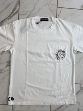 White chrome hearts tee